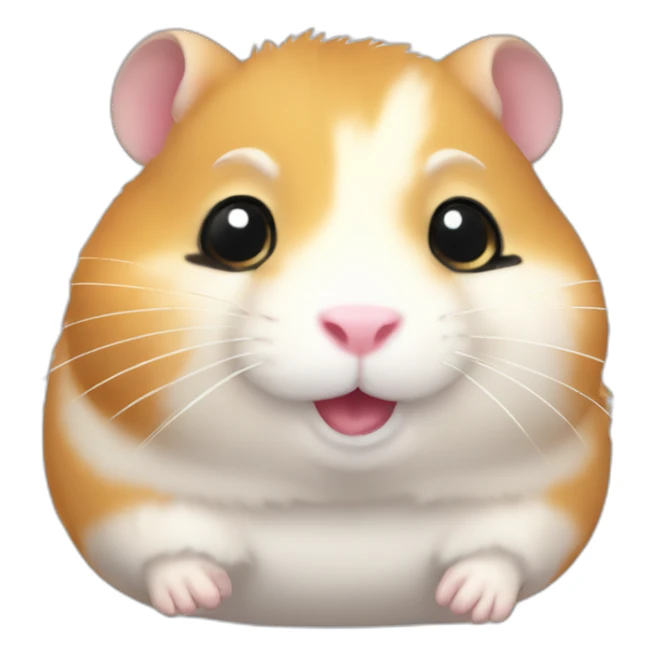 Cute little Chubby Hamster  sticker
