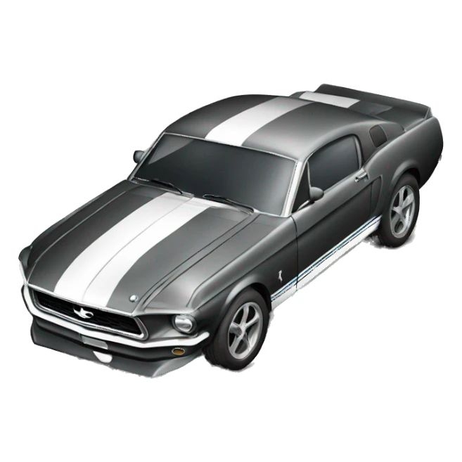 Mustang car sticker