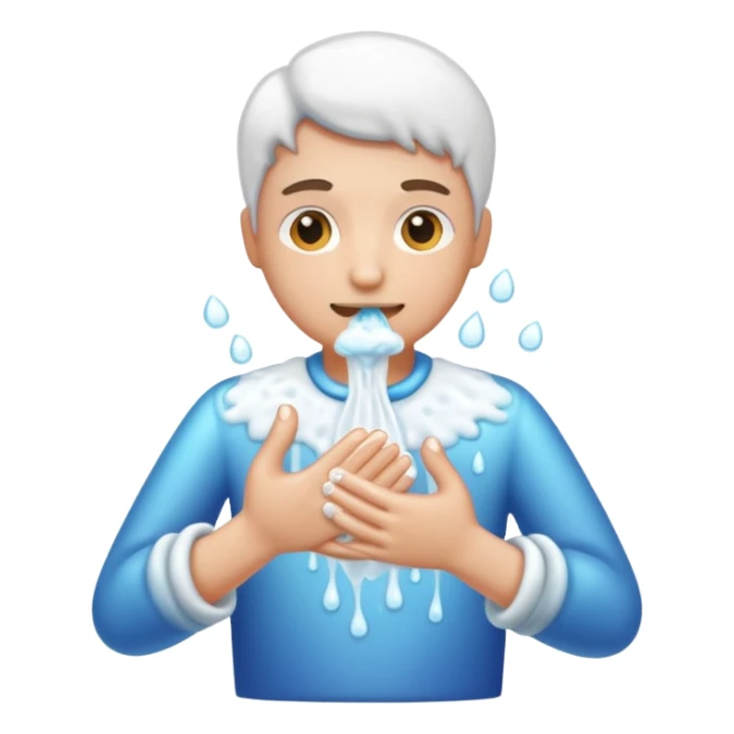 Washing hands sticker