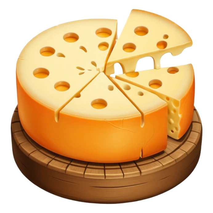 Four à raclette aoc valais demi-meule de fromage sticker