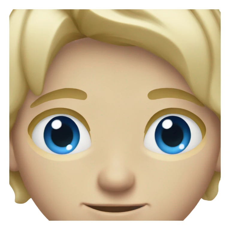blonde boy with blue eyes sticker