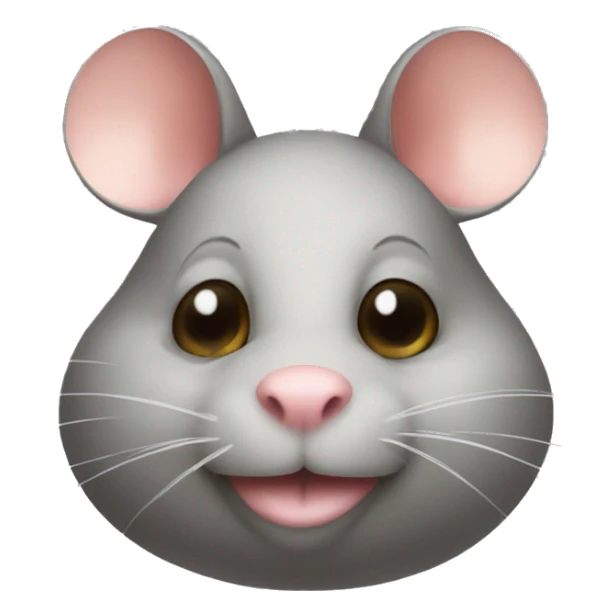 fat rat face sticker