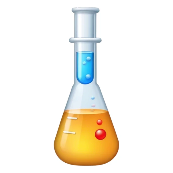 Chemistry test tube sticker