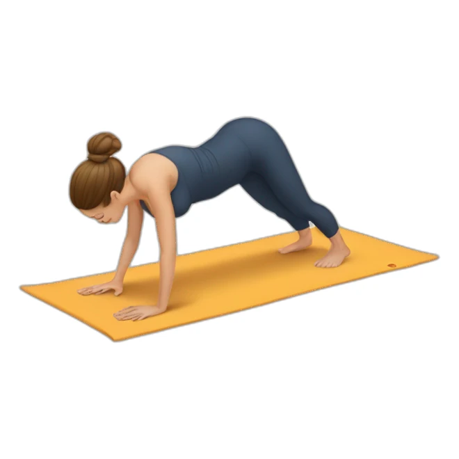 Yogi chaturanga sticker