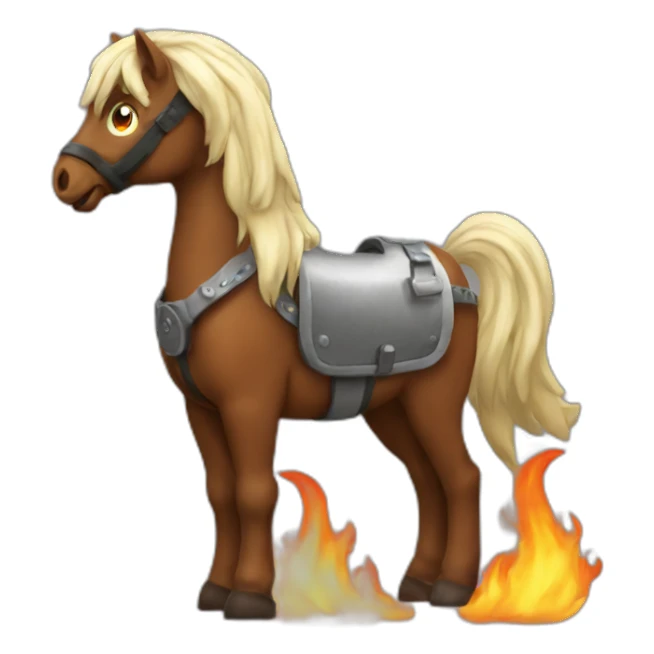 Flammenpferd sticker