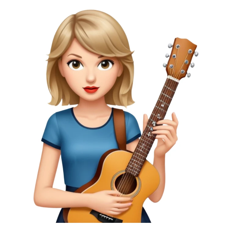 Taylor Swift with guitar sticker