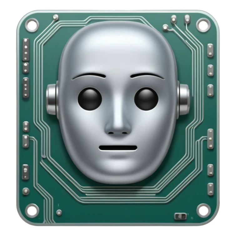 ai chip no face sticker