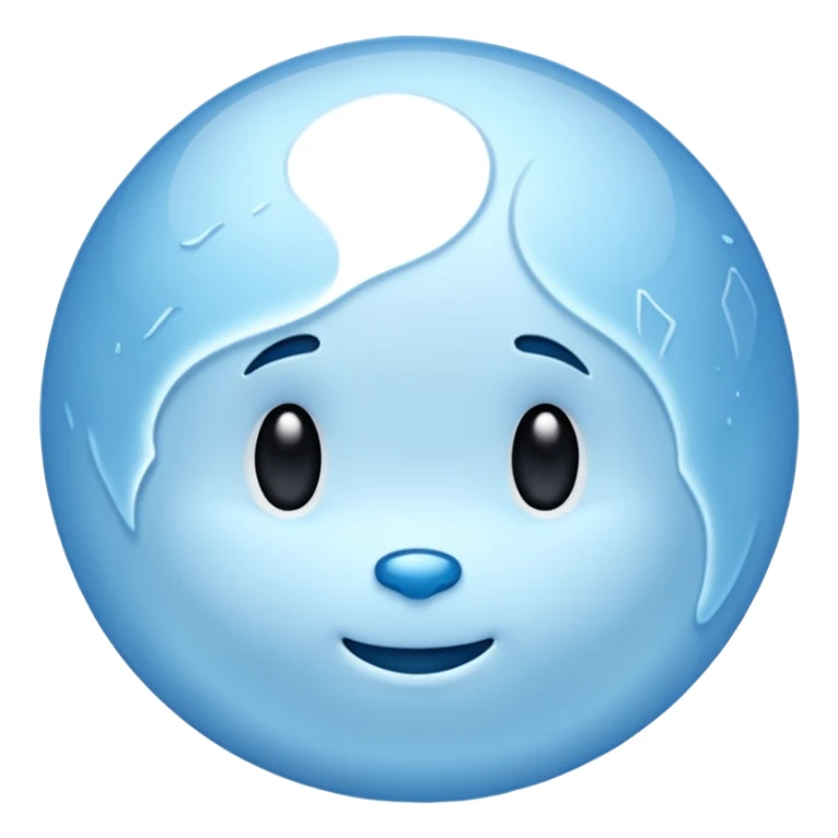 Pluto but in a blue color sticker