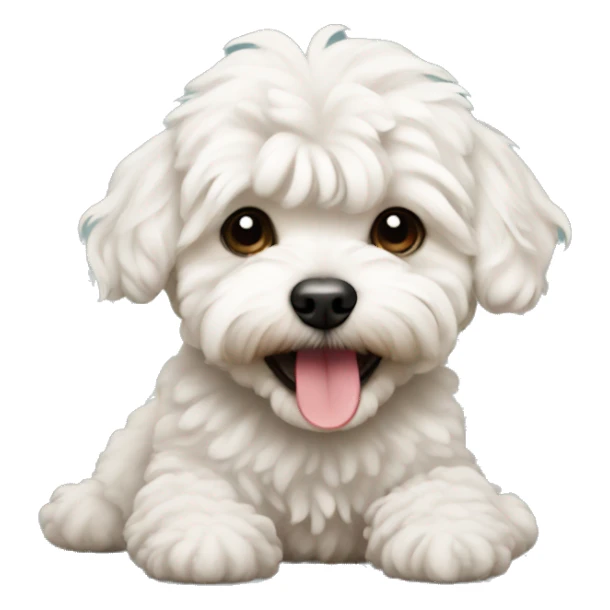 Maltipoo celebrating  sticker