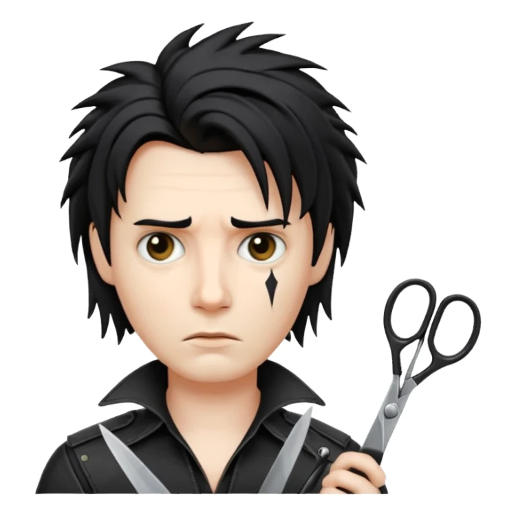 edward scissorhands emoji sticker