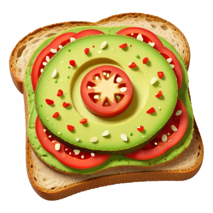 avocado toast no seed  sticker