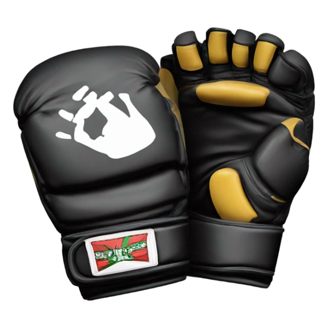 mixed martial arts glove sticker