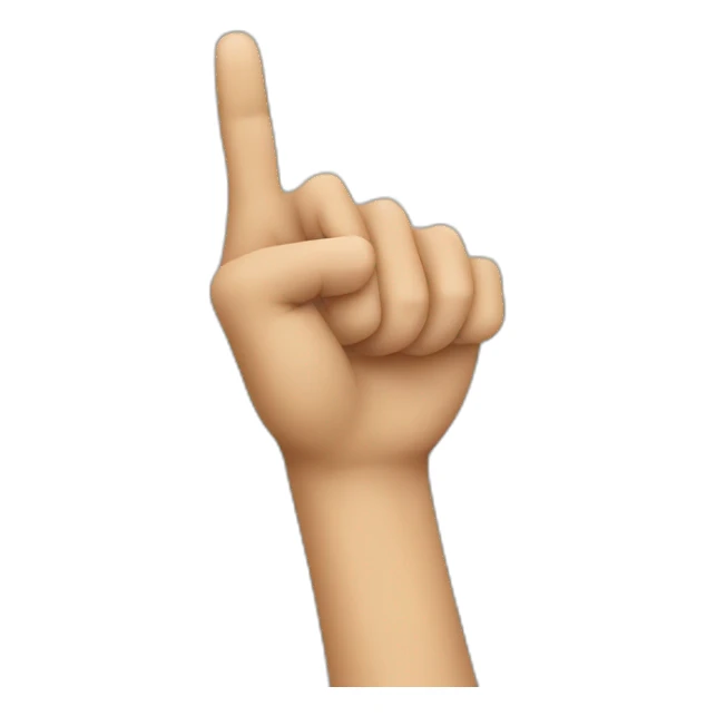 hand pointing right sticker