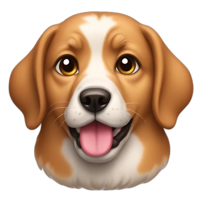 dog with lips sticker