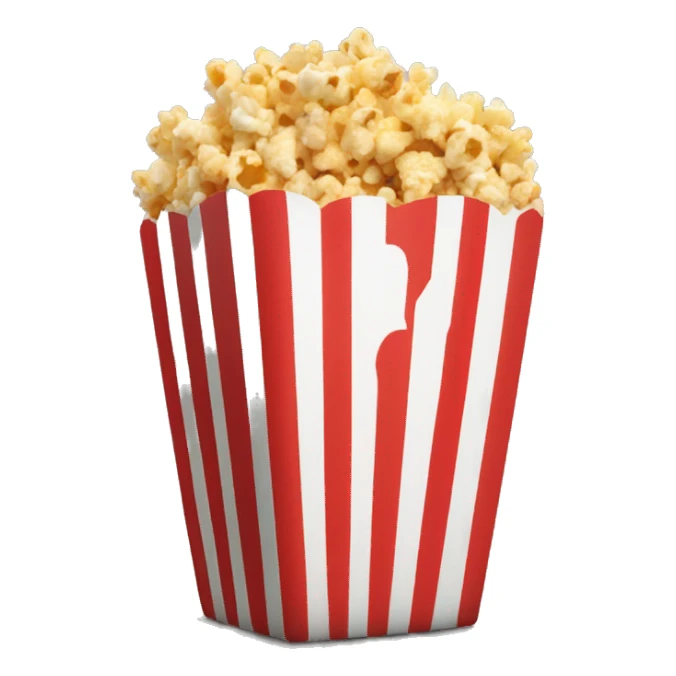 pop corn without cup sticker