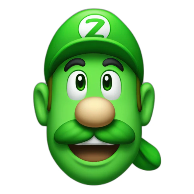 Luigi on Yoshi sticker