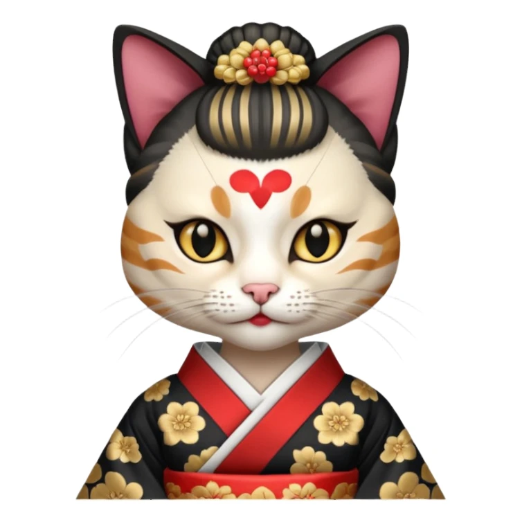 cat geishas sticker