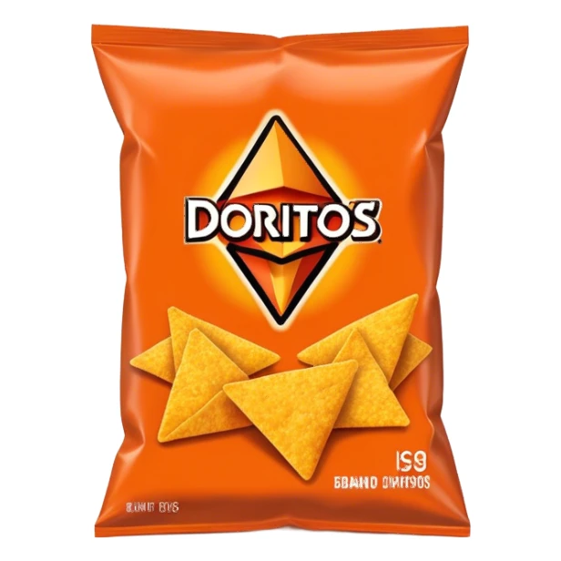 snack Doritos brand, packaging sticker