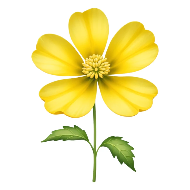 Galbanum flower yellow  sticker