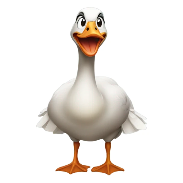 Angry goose sticker