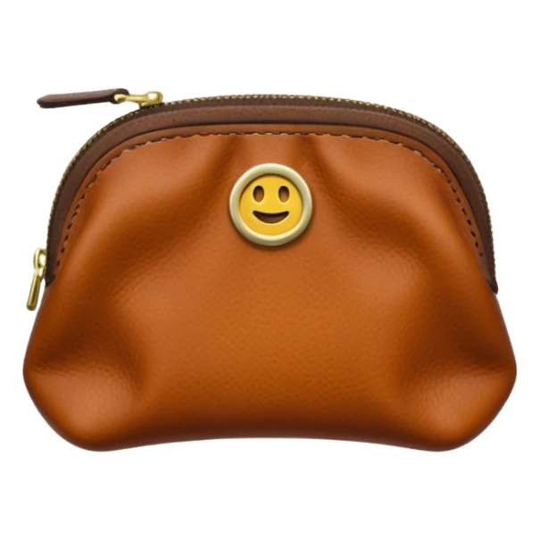 Coin purse, small, zipper sticker