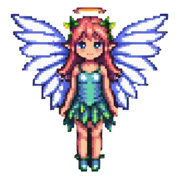fairy with wings standing pose sticker