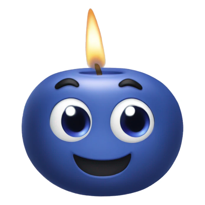 blueberry candle sticker