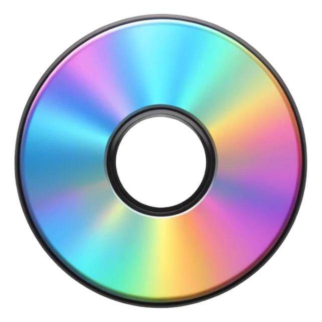 светящийся CD-диск, no background sticker