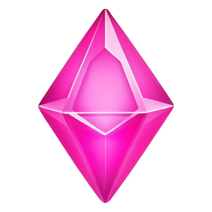 neon pink glowing plumbob sticker