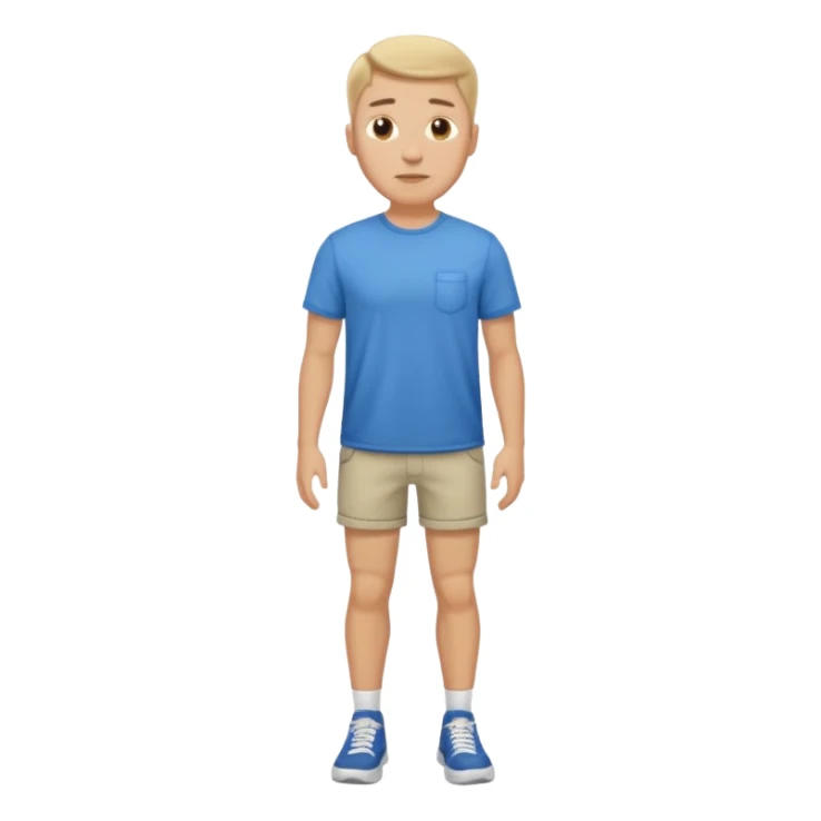 white man standing full body sticker