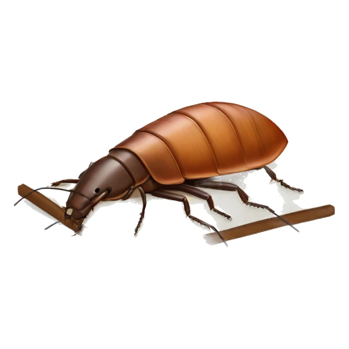 Cockroach sleeping in a bed sticker