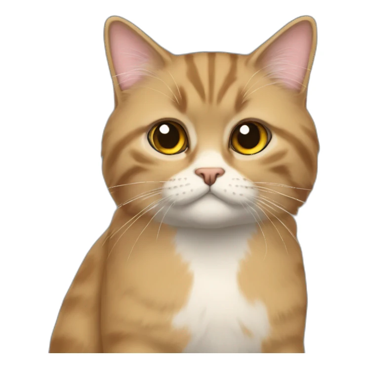 Gato persa pelo largo sticker