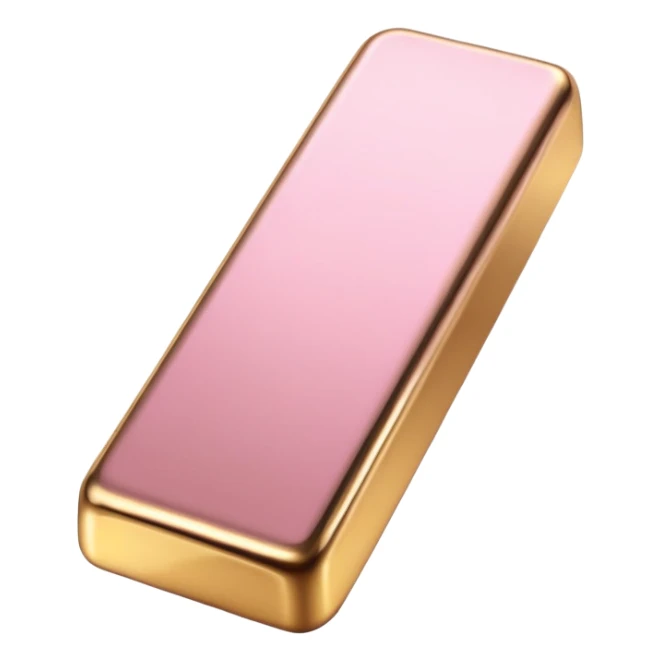 pink gold ingot sticker