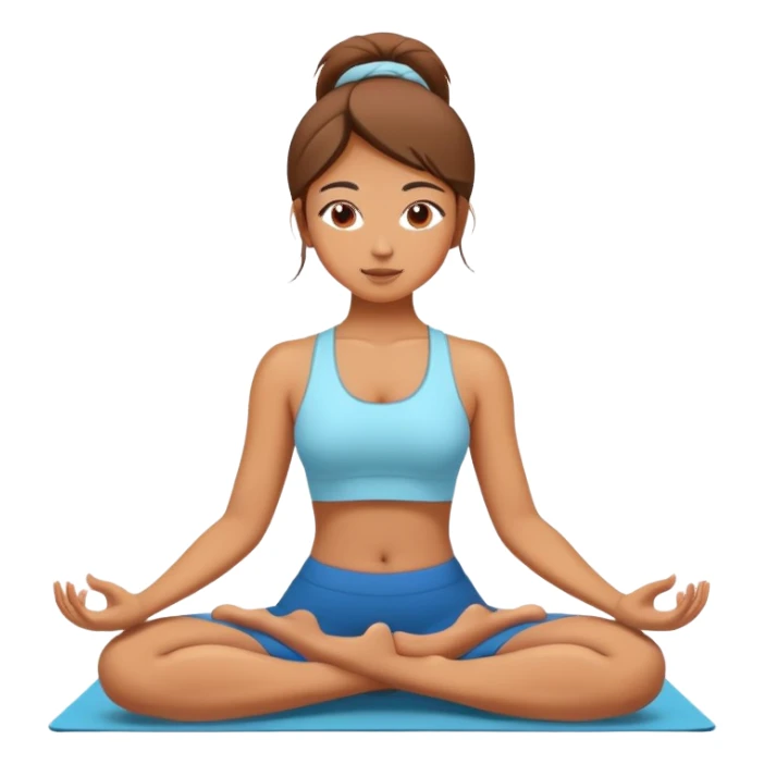 Girl does yoga sticker