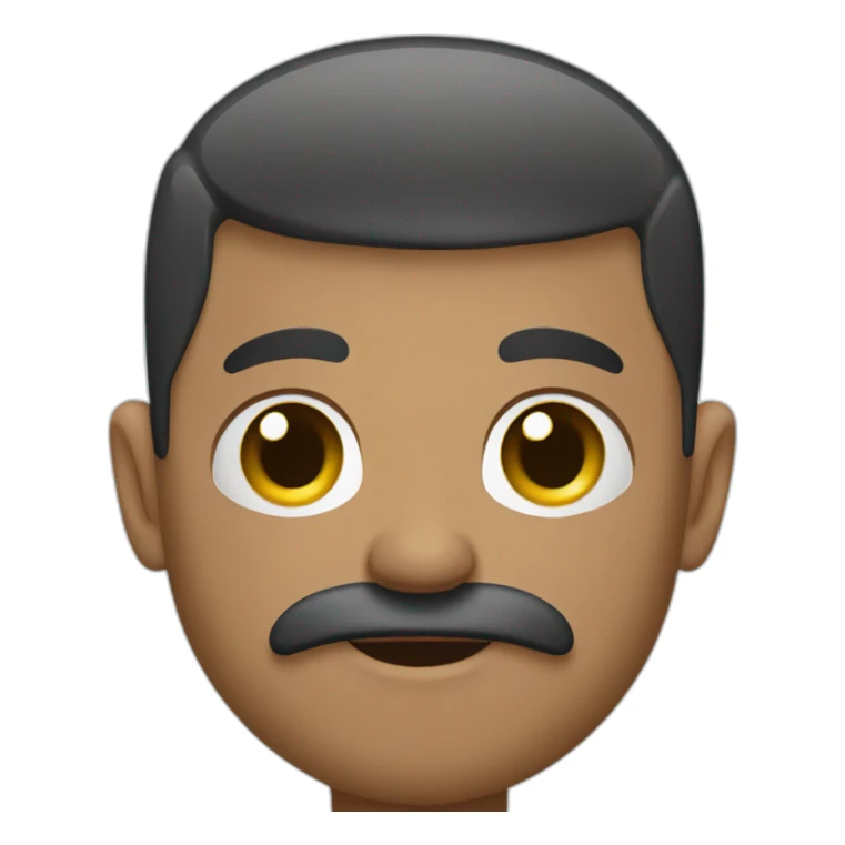 buzzcut-with-big-moustache-and-piercings sticker