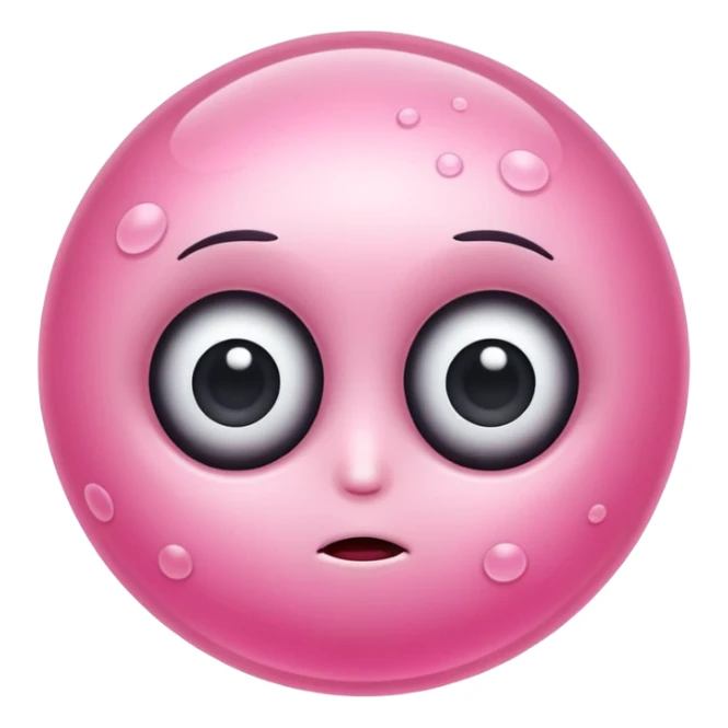 cute bacterium with big eyes sticker