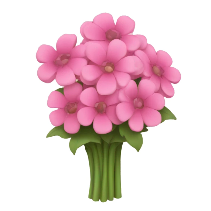pink flower bouquet sticker