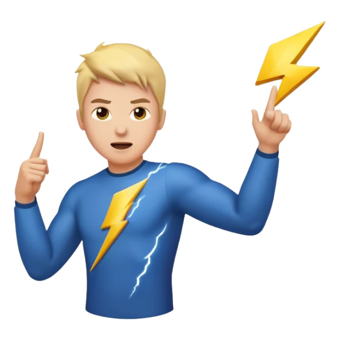 Dieux qui lance un éclaire sticker