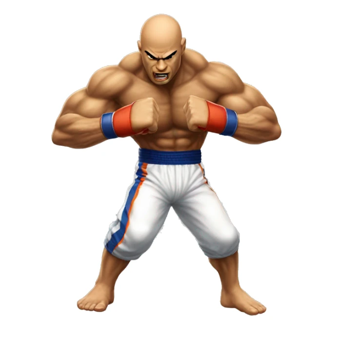 sagat street uppercut sticker