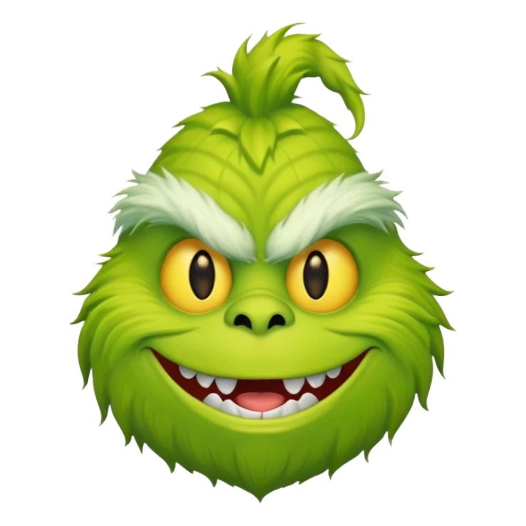 Grinch like monster sticker