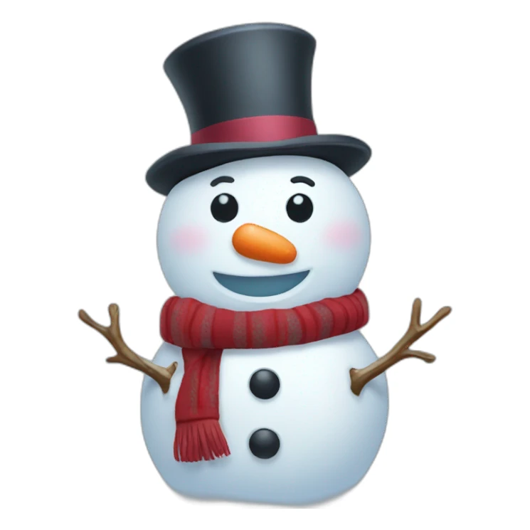 snowman happy sticker