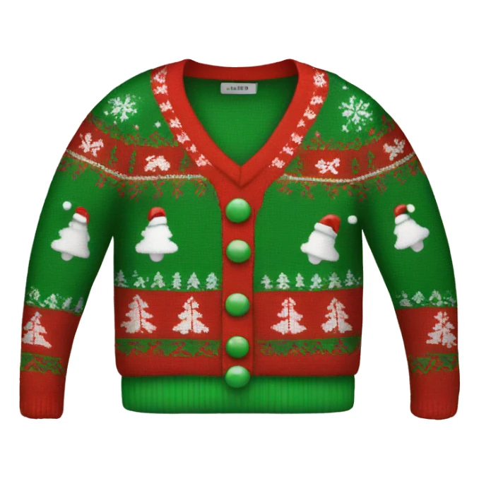 ugly christmas sweater sticker