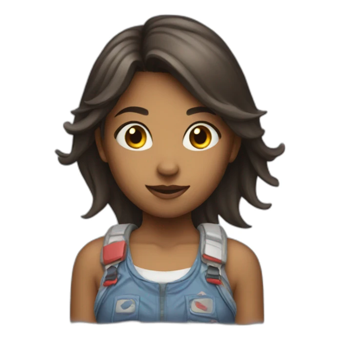 a girl playing videogame sticker