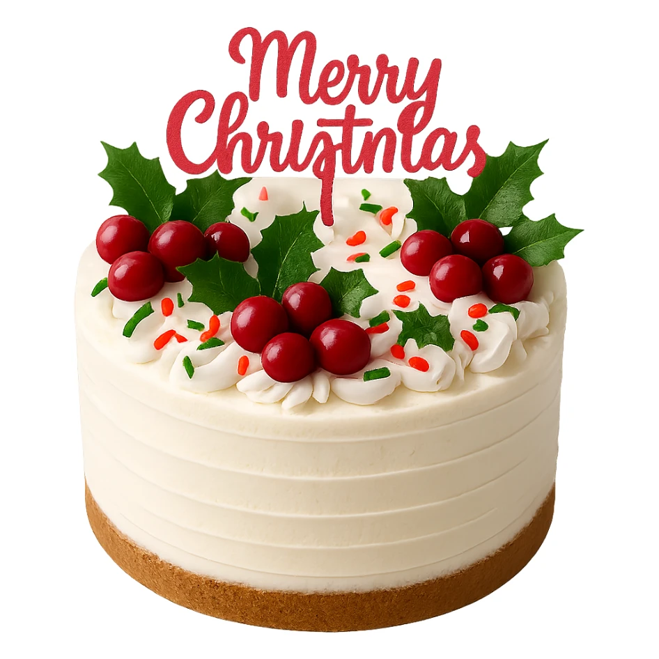 christmas cake , remove background sticker