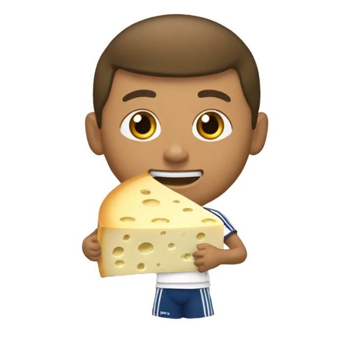 Mbappé qui mange du fromage sticker