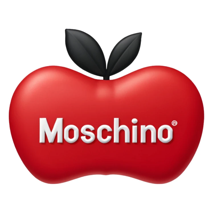 Moschino designer brand logo sticker