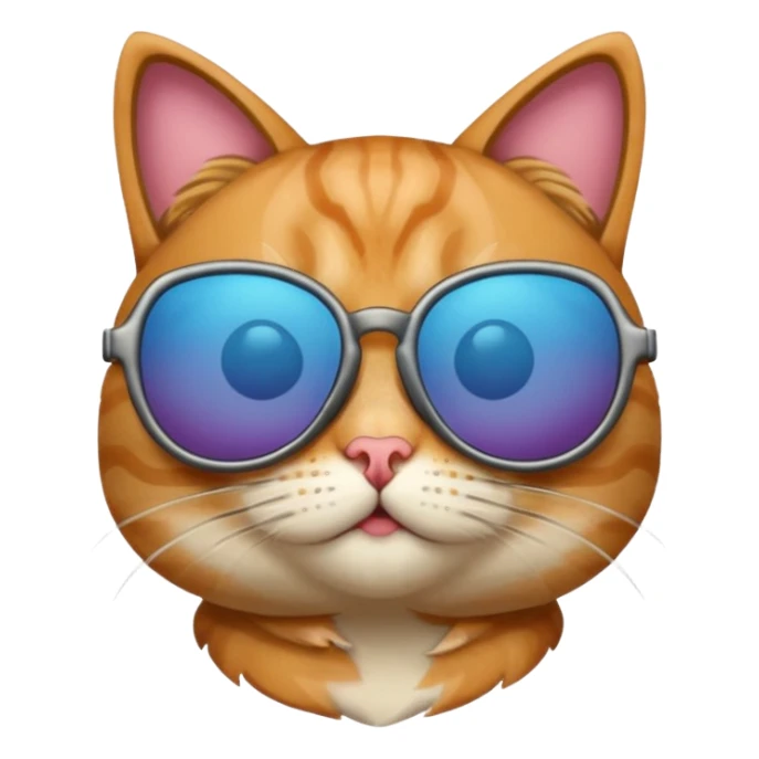 🎧Cat wearing sunglasses sticker