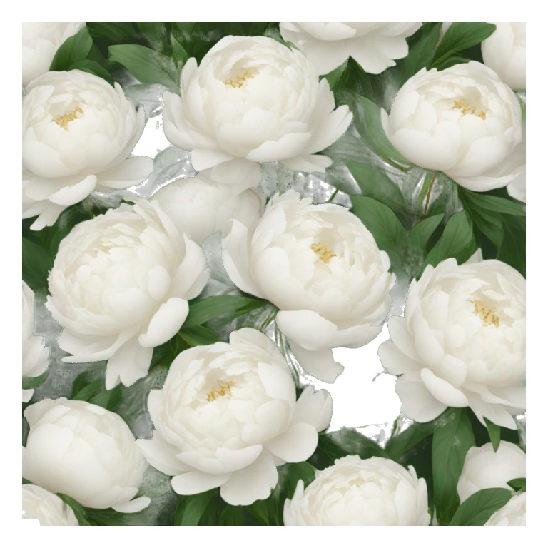 bouquet of white peonies bouquet of white peonies sticker