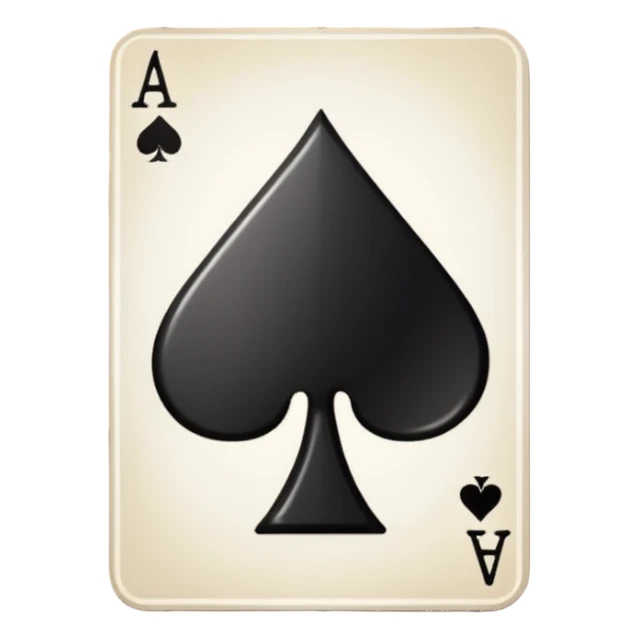 Ace of Spades for stage magic sticker
