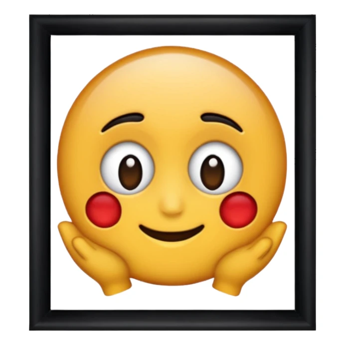 Black photo frame sticker